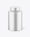 Matte Metallic Bottle Mockup