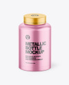 Matte Metallic Bottle Mockup