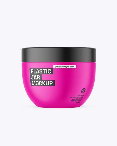 Matte Cosmetic Jar Mockup