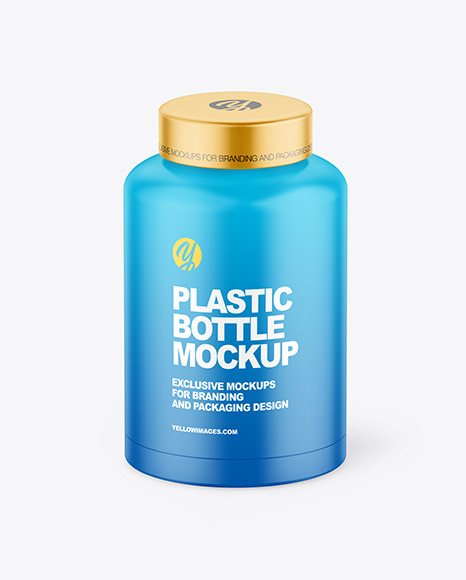 Matte Plastic Bottle Mockup