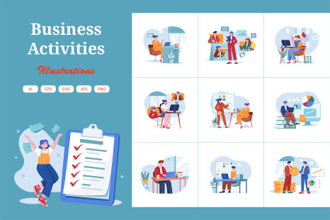 M485_Business Activities Illustrations