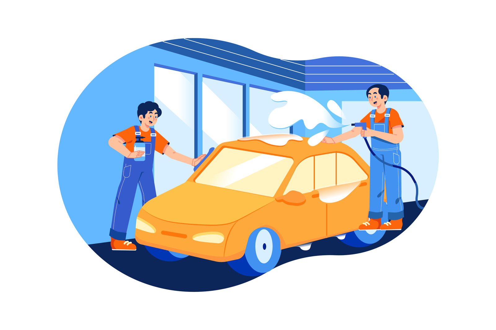 M488_Car Wash Service Illustrations
