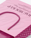 Paper Shopping Bag With Box Mockup