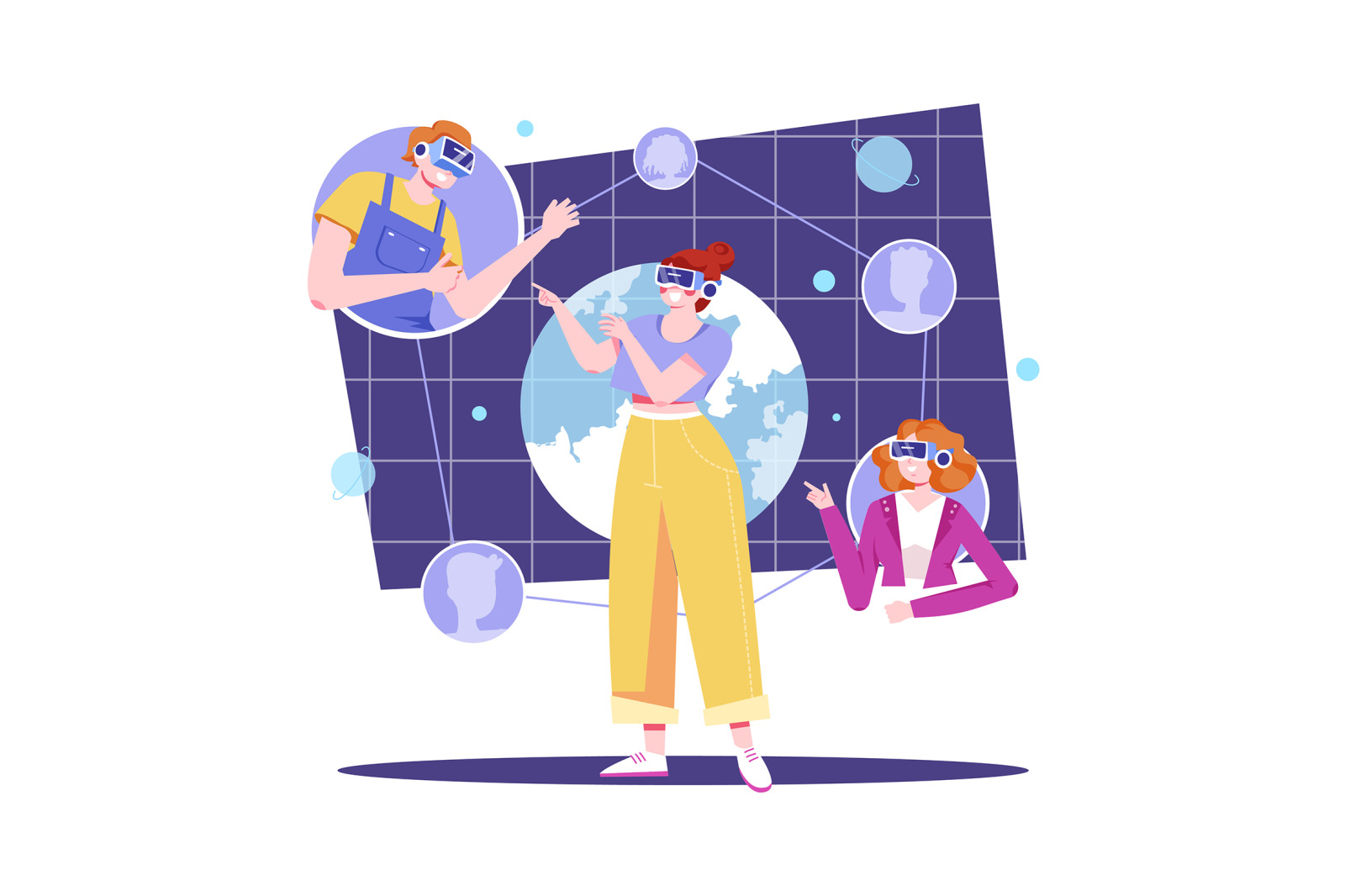 M504_Digital Metaverse Illustration Pack