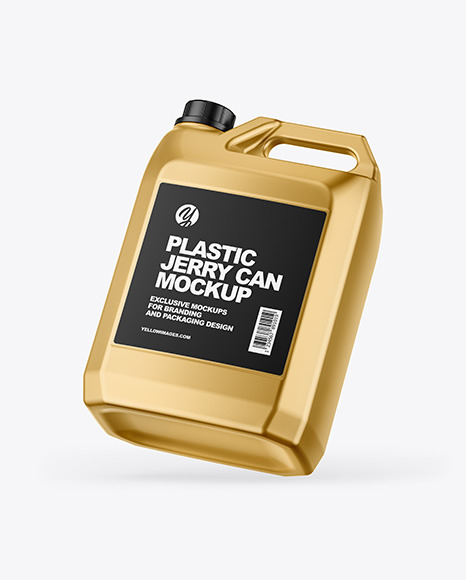 Metallic Jerrycan Mockup