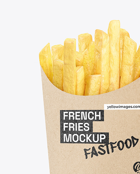 Kraft French Fries Packaging Mockup