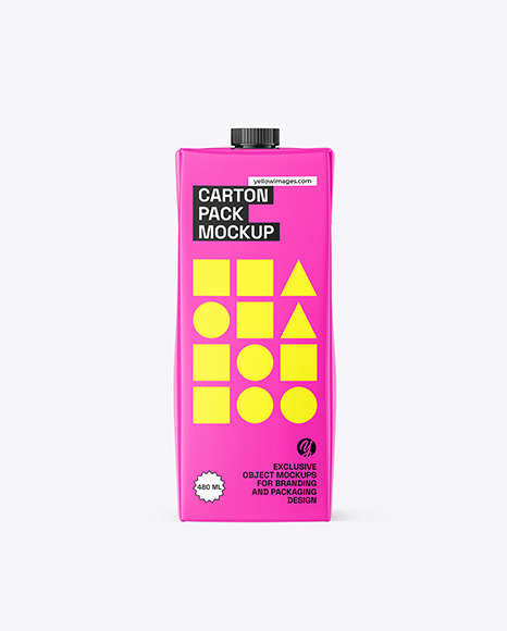 Drink Carton Pack Mockup