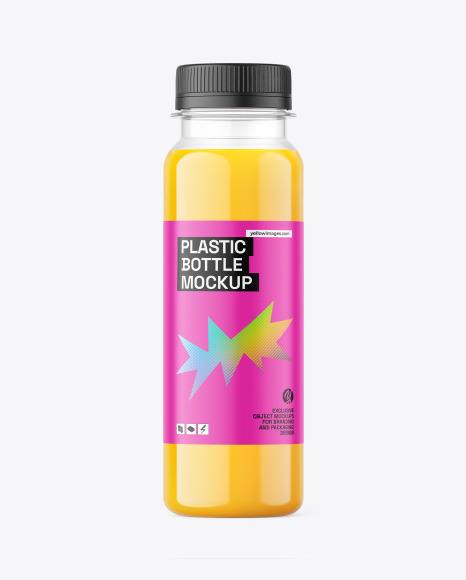 Orange Juice Bottle Mockup