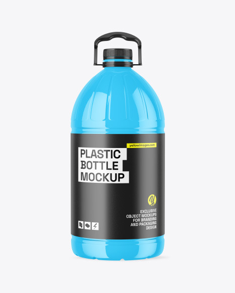 Glossy PET Bottle Mockup