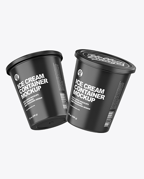 Sour Cream Cup Mockup