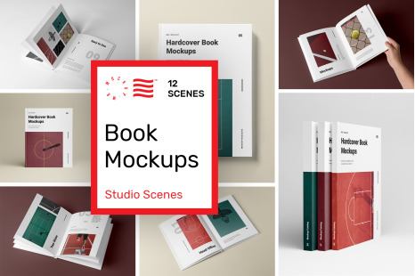 Hardcover Book Mockups