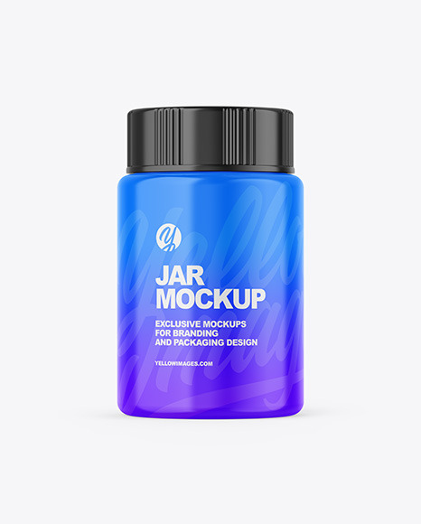 Glossy Jar Mockup