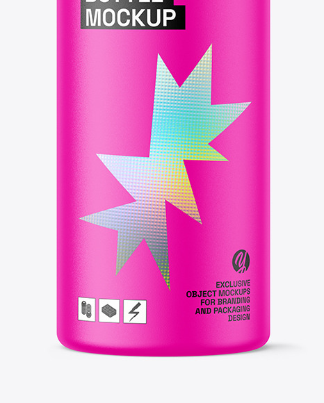 Matte Cosmetic Bottle Mockup