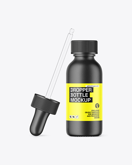 Ceramic Dropper Bottle Mockup