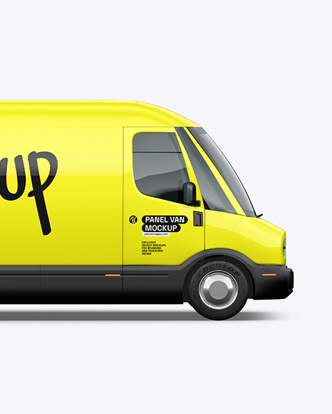 Electric Delivery Van - Side View