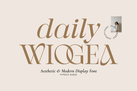Daily Wiogea - Modern Display Font