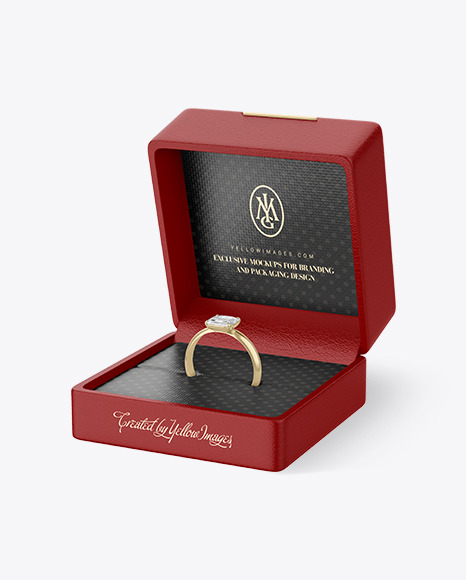 Jewelry Ring Case Mockup