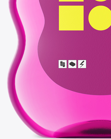 Colored Baby Oil Bottle Mockup