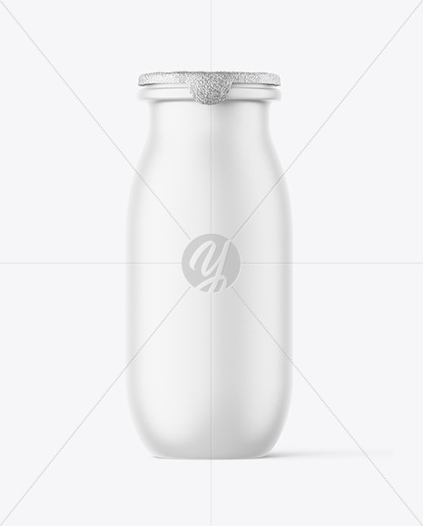 Matte Yogurt Bottle Mockup