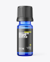 10ml Essential Oil Blue Bottle Mockup