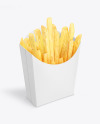 Paper French Fries Packaging Mockup