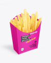 Paper French Fries Packaging Mockup