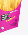 Paper French Fries Packaging Mockup