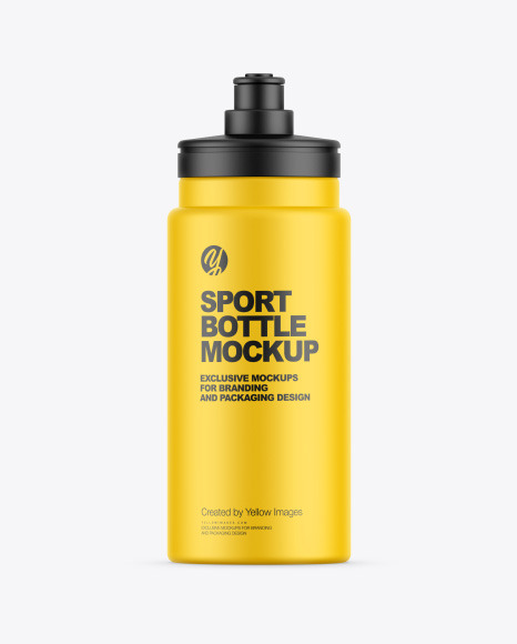 Matte Sport Bottle Mockup