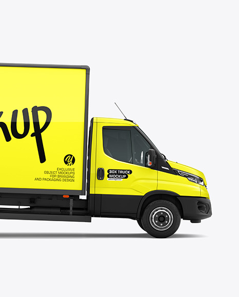 Box Truck Mockup - Side View