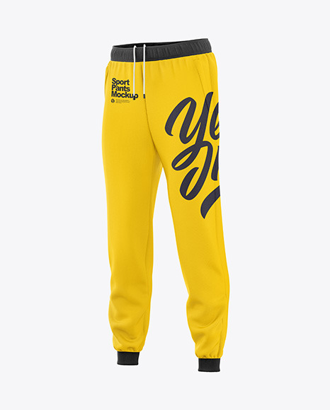 Men&#039;s Sport Pants Mockup - Half Side View