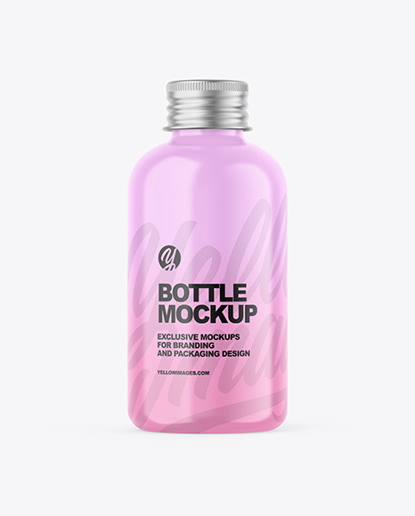 Glossy Bottle Mockup