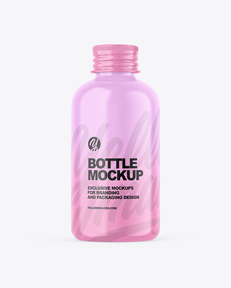 Glossy Bottle Mockup