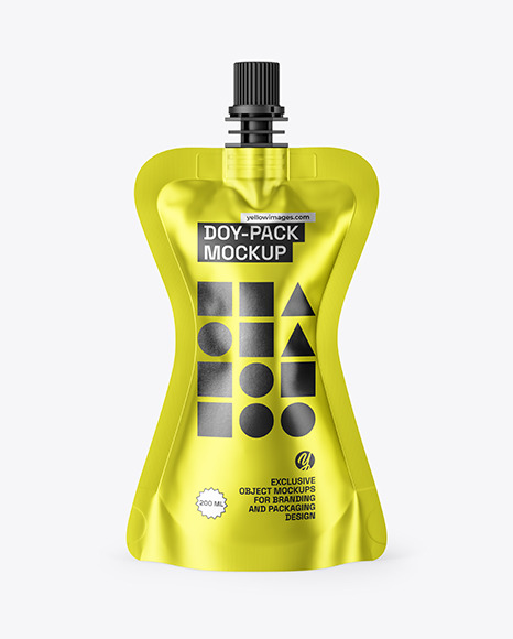 Metallic Doy-Pack Mockup