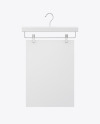 Paper Poster on Hanger Mockup