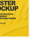 Paper Poster on Hanger Mockup