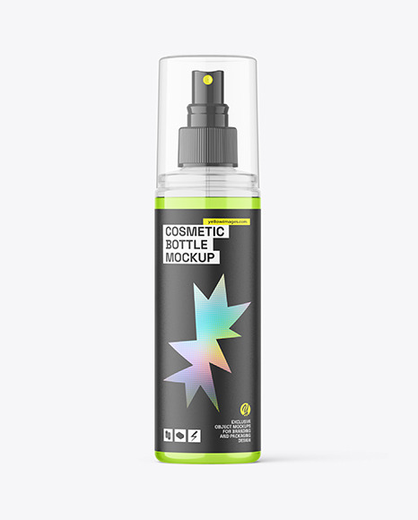Clear Spray Bottle Mockup