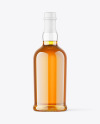 Clear Glass Whiskey Bottle Mockup