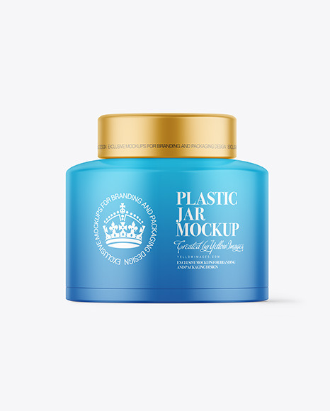 Matte Plastic Jar Mockup