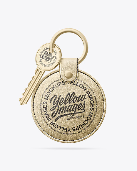 Metallized Keychain Mockup