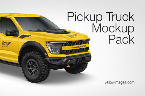 Pickup Truck Mockup Pack