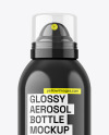 300ml Glossy Aerosol Bottle Mockup