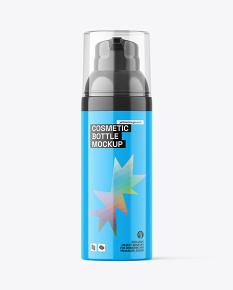 Glossy Airless Bottle Mockup