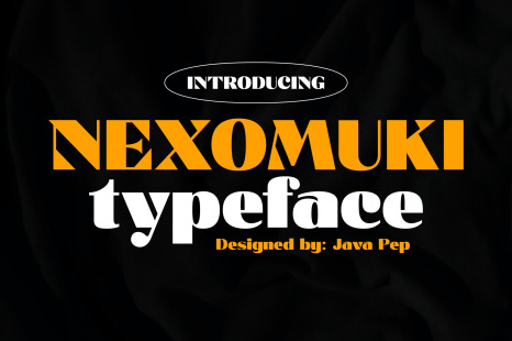 Nexomuki / modern &amp; bold sans