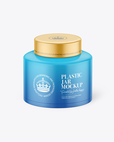 Matte Plastic Jar Mockup