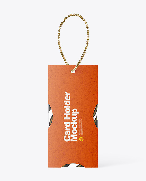 Kraft Card Holder Mockup
