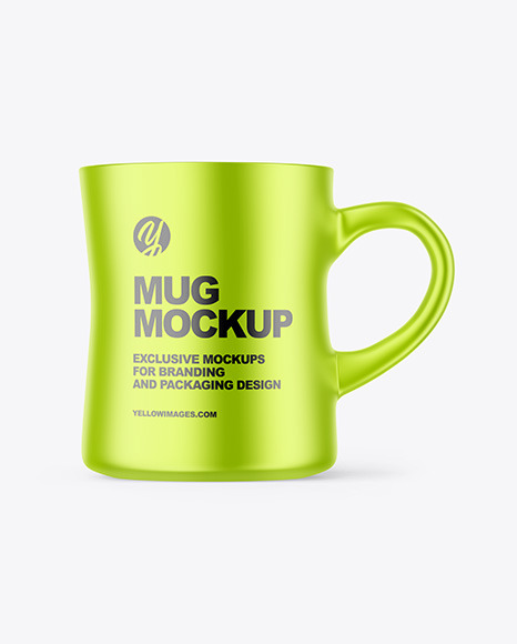 Matte Metallized Mug Mockup