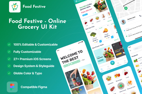 Food Festive - Online Grocery UI Kit Figma