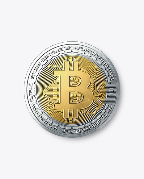 Bimetallic Coin Mockup