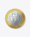 Bimetallic Coin Mockup