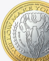 Bimetallic Coin Mockup